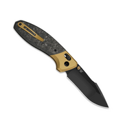 Kizer Staffi S45VN, Kőmosott + Matt DLC-Ultra, Titán &amp; CF Ki3695A1 - KNIFESTOCK