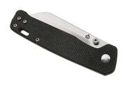 QPS Penguin V2 D2, finitura a 2 toni stonewash - satinata, Manico: Micarta marrone scuro Q - KNIFESTOCK