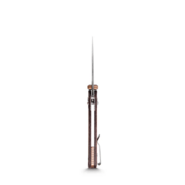 Vosteed Mini Psyop Elmax Satin Maroon Norplex UltreX™ Micarta A2308 - KNIFESTOCK