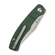 Civivi Clingman Green Canvas Micarta HandleSatin Finished Nitro-V BladeLiner Lock - KNIFESTOCK