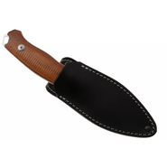 MKM SMALL LOV – M390 SATIN blad, SANTOS TRÄ handtag, +FICKA LÄDERSLIDA med MAGNET - KNIFESTOCK