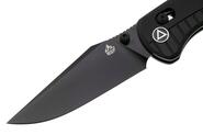 QPS Reptile 14C28N, nero, Manico: G10 Nero QS165-C2 - KNIFESTOCK