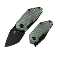 Kansept RIO Black Stonewashed M390, Green Micarta K3044A2 - KNIFESTOCK