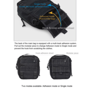 Magforce Detachable Utility Pouch - 500D Black #A0339B - KNIFESTOCK