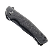 Petrified Fish PF949X Warrior Black Stonewashed K110 Carbon Fiber PF949XCDW - KNIFESTOCK