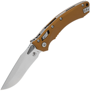 Microtech Amphibian® - RAM-LOK™ S/E Fluted Tan Stonewash Standard 137RL-10FLTA - KNIFESTOCK