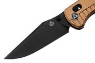 QPS Reptile 14C28N, nero, Manico: Alluminio champagne QS165-A2 - KNIFESTOCK