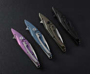 Petrified Fish PFE10 Hummingbird Satin M390 Black Titanium PFE10DS - KNIFESTOCK