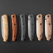 Petrified Fish PF719 Patte V3 14C28N Blackstonewash Olíva fa PF719OWOW - KNIFESTOCK