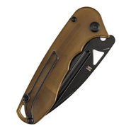 Tenable Bömbur Blackwash D2 Amber PEI/Ultem T1054A7 - KNIFESTOCK