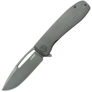 KUBEY Supercell Darkwashed 14C28N Blade Darkblast Titanium Linerlock KU353C - KNIFESTOCK