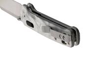 QPS Penguin Glyde 14C28N, finitura a due toni stonewash - satinata, Manico: G10 con alluminio - KNIFESTOCK