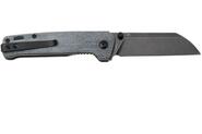 QPS Penguin V2 D2, black stonewash, Manico: Denim micarta QS130V2-B2 - KNIFESTOCK