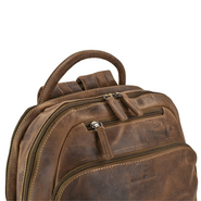 GreenBurry Vintage Leather Rucksack Antique brown 33x43cm - KNIFESTOCK