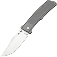 Kansept knives Bison Satin CPM S35VN Plain Titanium with Frag Pattern K1108A1 - KNIFESTOCK