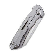 WE Mini Buster Knife Gray Ti Handle Polished Bead Blasted CPM-20CV 2003A - KNIFESTOCK