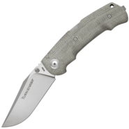 Viper TURN Essential Clip Point Satin M390, Green Canvas Micarta V5988CG - KNIFESTOCK