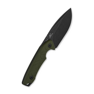QSP Knife Tiny TOT 10Cr15MoV, black stonewash,  OD green G10 QS169-B2 - KNIFESTOCK