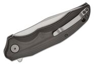 Petrified Fish PFP10 Hairtail Stonewashed K110 Carbon Fiber PFP10CW - KNIFESTOCK