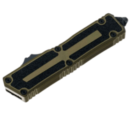 Microtech SCARAB II GEN III D/E BLACK STANDARD OD GREEN 1280-1OD - KNIFESTOCK