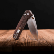 Vosteed Mini Psyop Elmax Satin Maroon Norplex UltreX™ Micarta A2308 - KNIFESTOCK