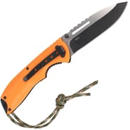 CJH Einhandmesser, orange/Paracord - KNIFESTOCK