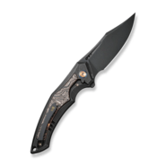 We Knife Orpheus Black Titanium Integral Handle With Copper Foil Carbon Fiber Inlay WE23009-3 - KNIFESTOCK