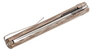 MKM FLAME LIGHT Titanium - anodizzato bronzo BÖHLER M390 - DROP POINT MK FL01L-NC - KNIFESTOCK