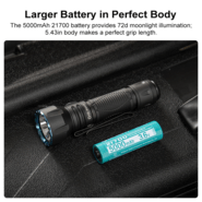 Olight 3.6V 5000mAh 21700 Rechargeable Lithium-ion Battery Javelot(OD Green) - KNIFESTOCK