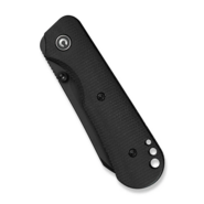 Civivi Crabby Black Canvas Micarta HandleBlack Stonewashed 14C28N BladeLiner Lock - KNIFESTOCK