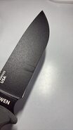 ESEE Knives Model 6 černá čepel, šedá rukojeť 6P-B s černým pouzdrem + klip na opasek - KNIFESTOCK