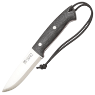 Joker Ranger Knife with Canvas Micarta Handle, Scandi Grind, 11 cm Blade with Firesteel CM143-P - KNIFESTOCK
