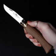 OLD BEAR® L - STAINLESS STEEL, WALNUT HANDLE, SERRATED BLADE 9337/21_LN - KNIFESTOCK