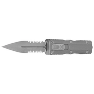 Microtech DIRAC DELTA APOCALYPTIC PART SERRATE NATURAL CLEAR 227-11APNC - KNIFESTOCK