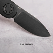 Vosteed Corgi-V 14C28N Black Stonewash Aluminium Noir A3701 - KNIFESTOCK