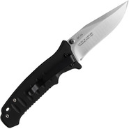 BLACK FOX couteau tactique DROP POINT LAME 440C MANCHE NOIR CAOUTCHOUC NYLON BF-114 - KNIFESTOCK