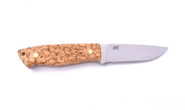 Brisa Trapper 95-curly birch N690Co Flat Sheath trapper 95 BRS-077-2071-1558 - KNIFESTOCK