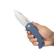 Kubey Mikkel Willumsen Design Bravo One Folding Book Blue G10 Handle Ku319a - KNIFESTOCK