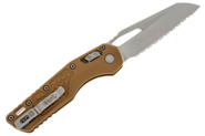 Microtech MSI  RAM-LOK  Frag G10 Tan Stonewash Full Serrated 210-12FRGTTA - KNIFESTOCK