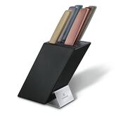 VICTORINOX Swiss Modern Cutlery Block Black, filled with 6 knives 6.7186.66 - KNIFESTOCK