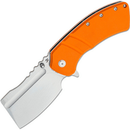 Kansept XL Korvid Stonewashed 154CM Orange G10 Handle T1030A6 - KNIFESTOCK