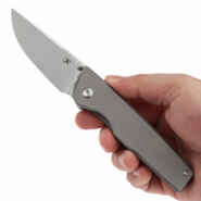 Kansept Chimera Stonewashed CPM S35VN Stonewashed Titanium - KNIFESTOCK