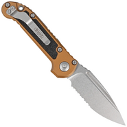Microtech L.U.D.T.® S/E Gen III Tan Stonewash Partial Serrated 1135-11TA - KNIFESTOCK