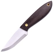 Brisa Bobtail 80-Bison micarta 12C27 Scandi Sheath Bobtail 80 Leather BRS-033-9955-1550 - KNIFESTOCK