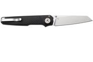 MKM MIURA – CPM Magnacut SW bld - SOLID Black Alu hdl, BUTTON LOCK - REV. S/S CLIP MK MI-ABK - KNIFESTOCK