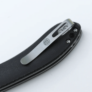 Vosteed Nightshade Elmax Stonewash Black Micarta &amp; Brass Bolster NSK002 - KNIFESTOCK