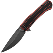 Tenable Knives Kratos Blackwash Nitro-V Black &amp; Red G10 - KNIFESTOCK