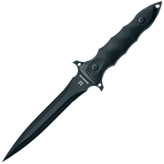 Fox Knives  MODRAS DAGGER BLACK G10 HANDLE DOUBLE EDGE FX-507 AF - KNIFESTOCK