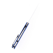 Kansept Prickle 154CM Drop Point Blade Black Anodized Stainless Steel + Blue G10 T1012A4 - KNIFESTOCK