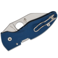 Spyderco MICROJIMBO COBALT BLUE G-10 CPM SPY27 PLAINEDGE - KNIFESTOCK
